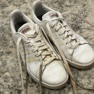 White adidas sneakers